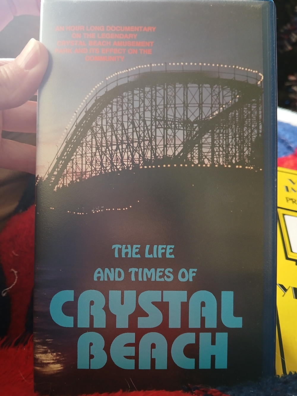 The Life and Times of Crystal Beach VHS - Teal & Black Cover